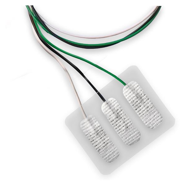Electrode Rectangular Cloth 3 Lead 60/Case